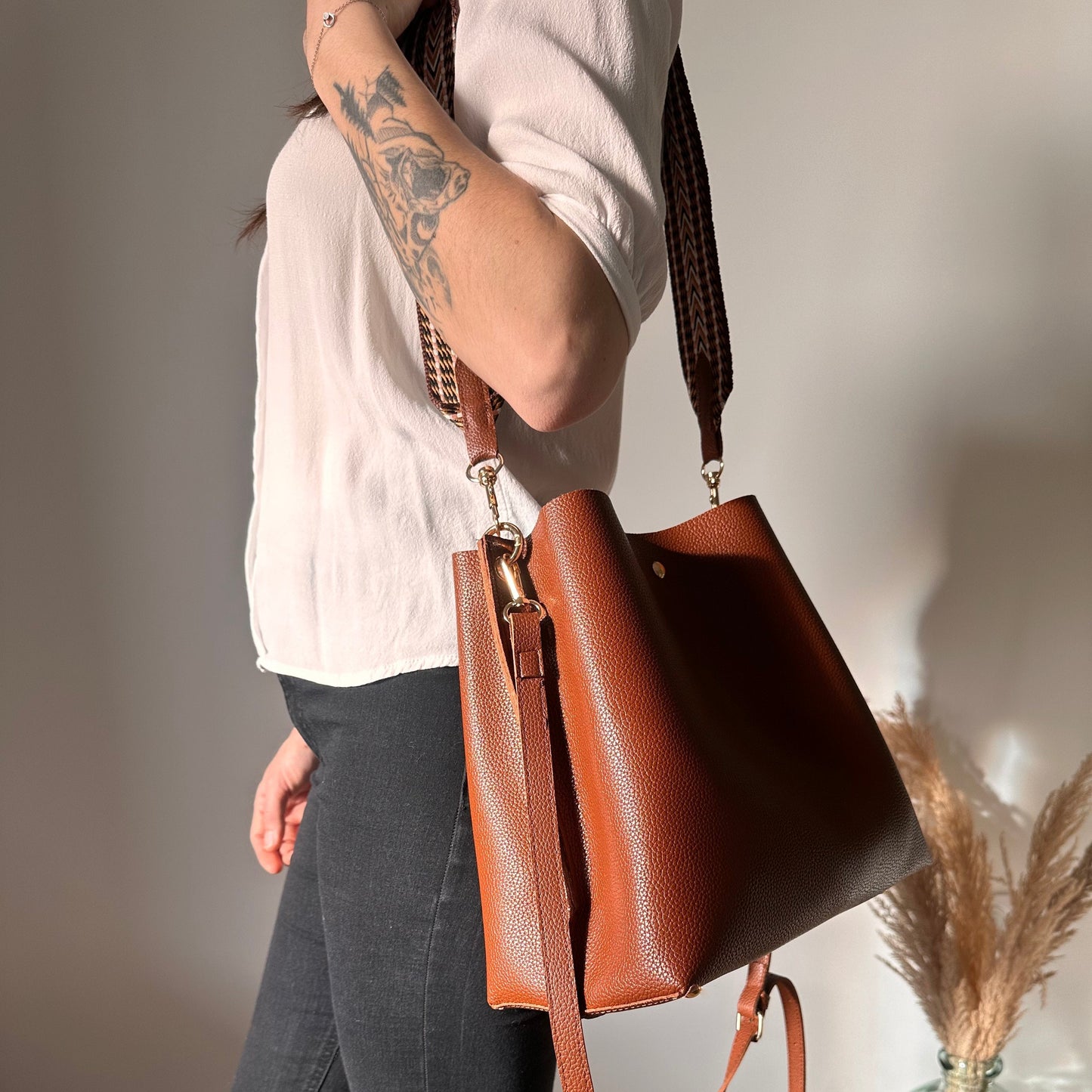 Monalise | Crossbody Bucket Bag
