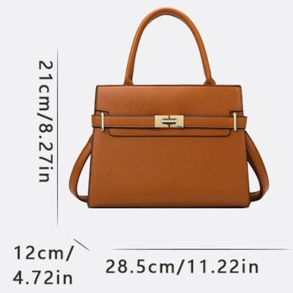 Polly | Stylish Retro Leather 3-Piece Leather Bag Set