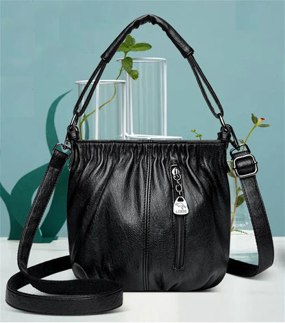 Louise - Vintage Charm Leather Shoulder Bag
